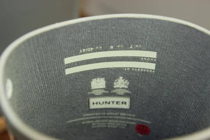 HUNTER ハンターオリジナル モックトゥ ショート レインブーツ UK7