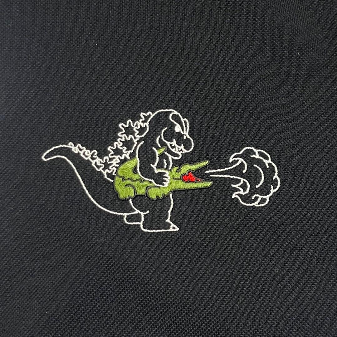 T*N様 LACOSTE ラコステ ゴジラ ポロシャツ サイズ4 M ブラック