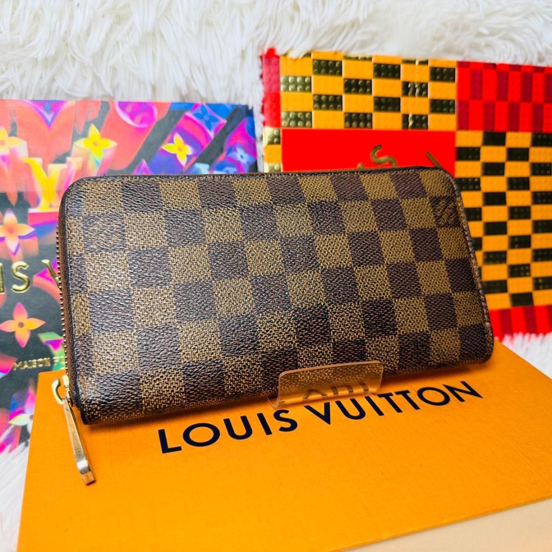 【セール！】ルイヴィトン ダミエ ジッピーウォレット ラウンドファスナー 長財布