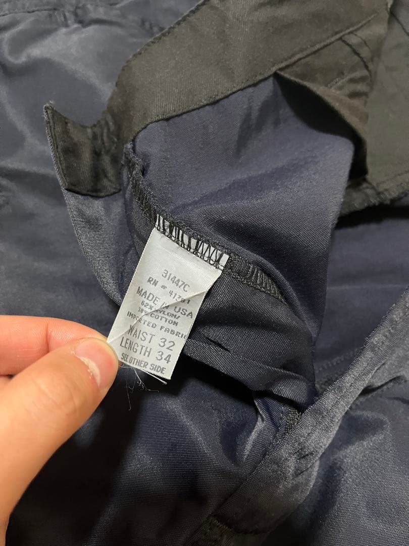 USA製！　polo sport ナイロン　カーゴパンツ w32 ネイビー