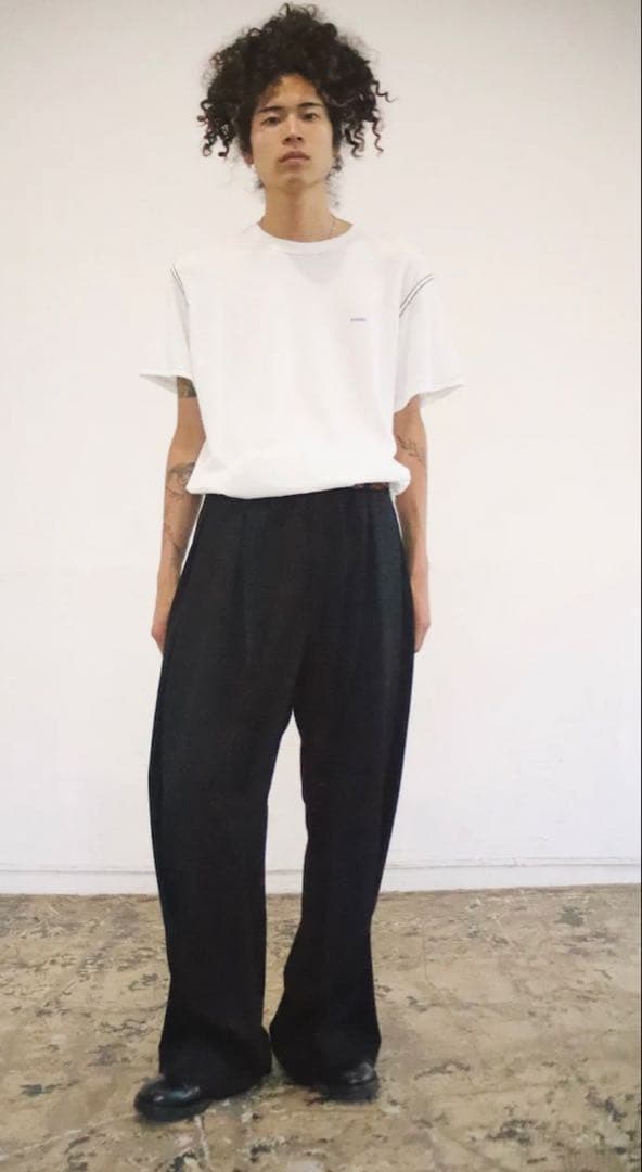 パンツ KHOKI 25AW Tuck-detail pants size 4