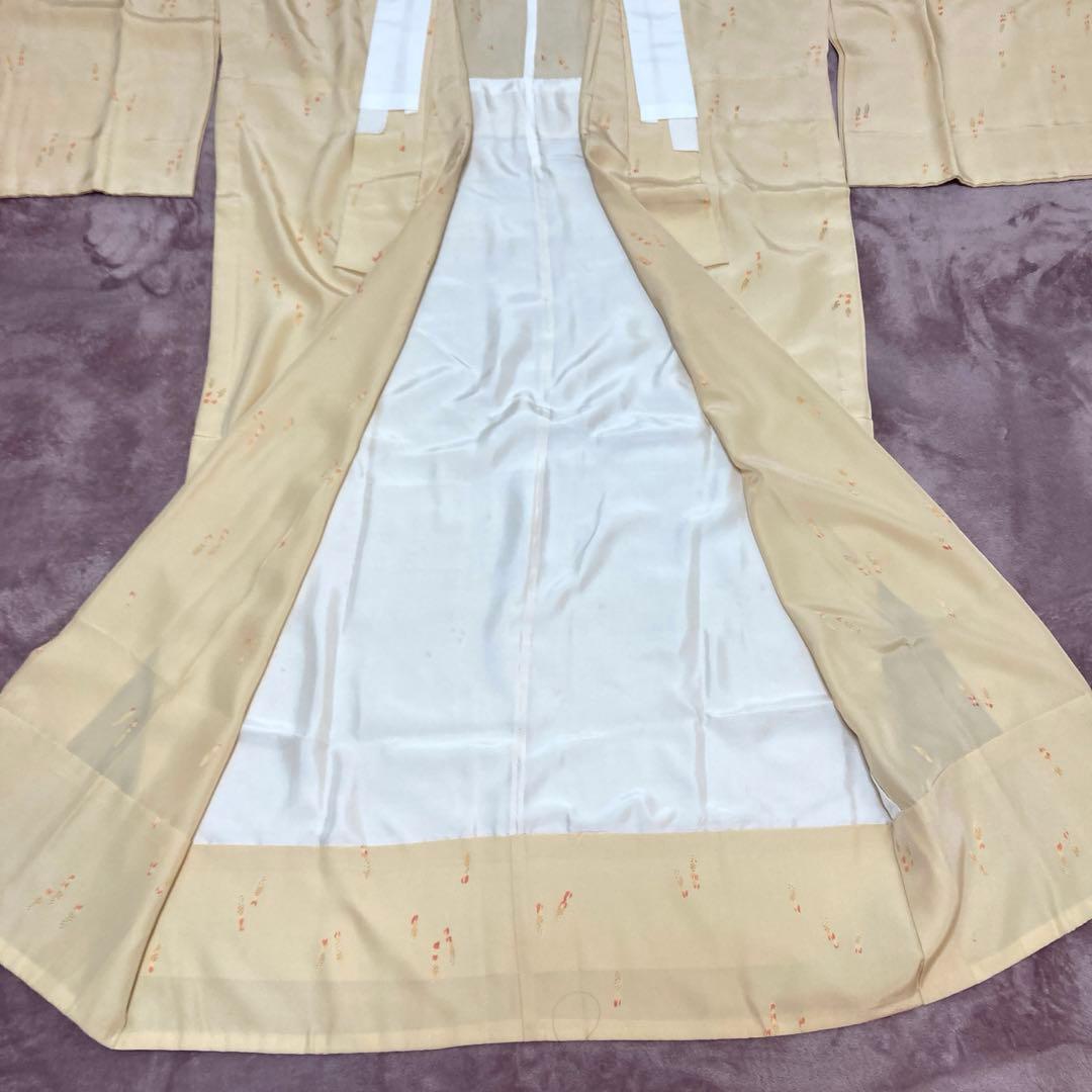 正絹長襦袢／つくし柄／丈127㎝