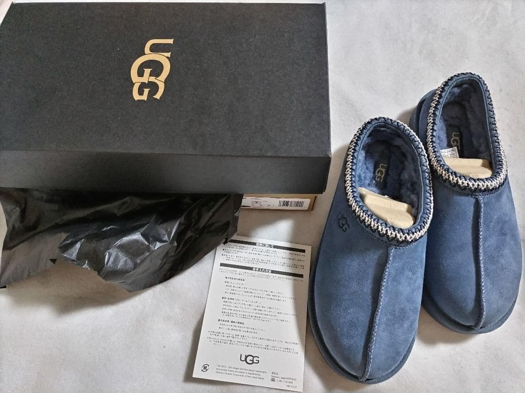 【新品/公式/完売】UGG タスマン スリッポン 青 25 7 tasman