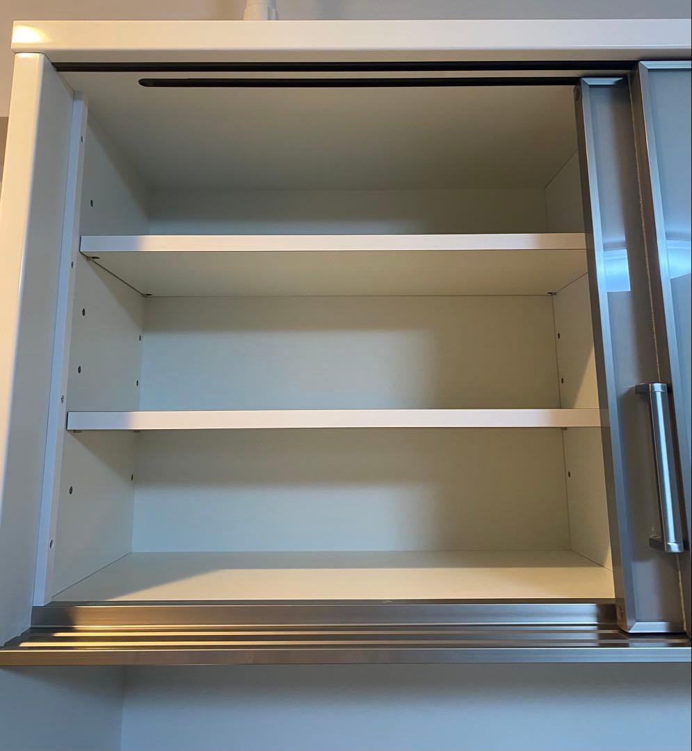 ひゆり⭐︎【ニトリ】キッチンボード ホワイト 幅120 食器棚