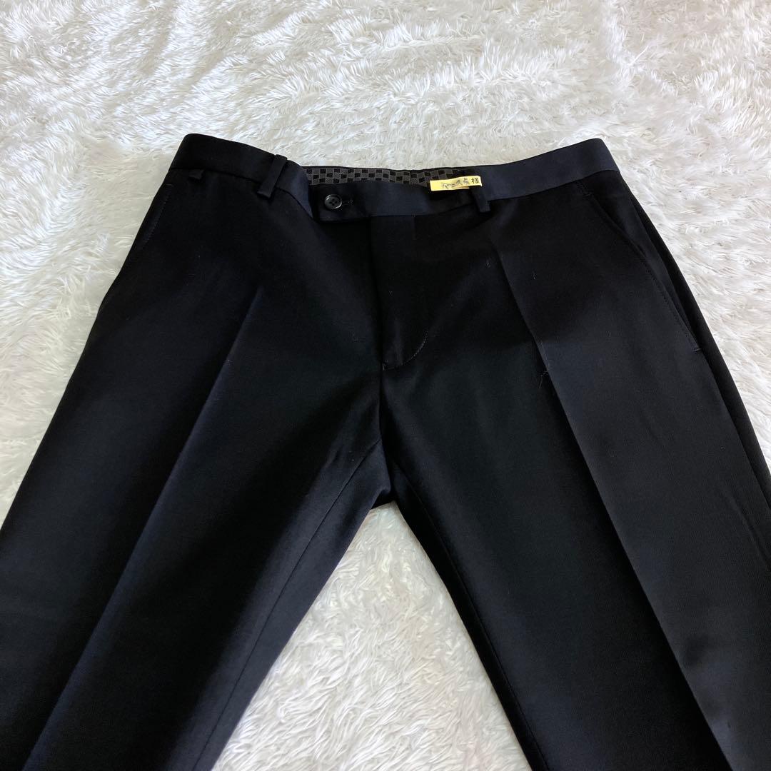 美品 コムサメン 別注 チェルッティ スリーピース セットアップ スーツ 黒