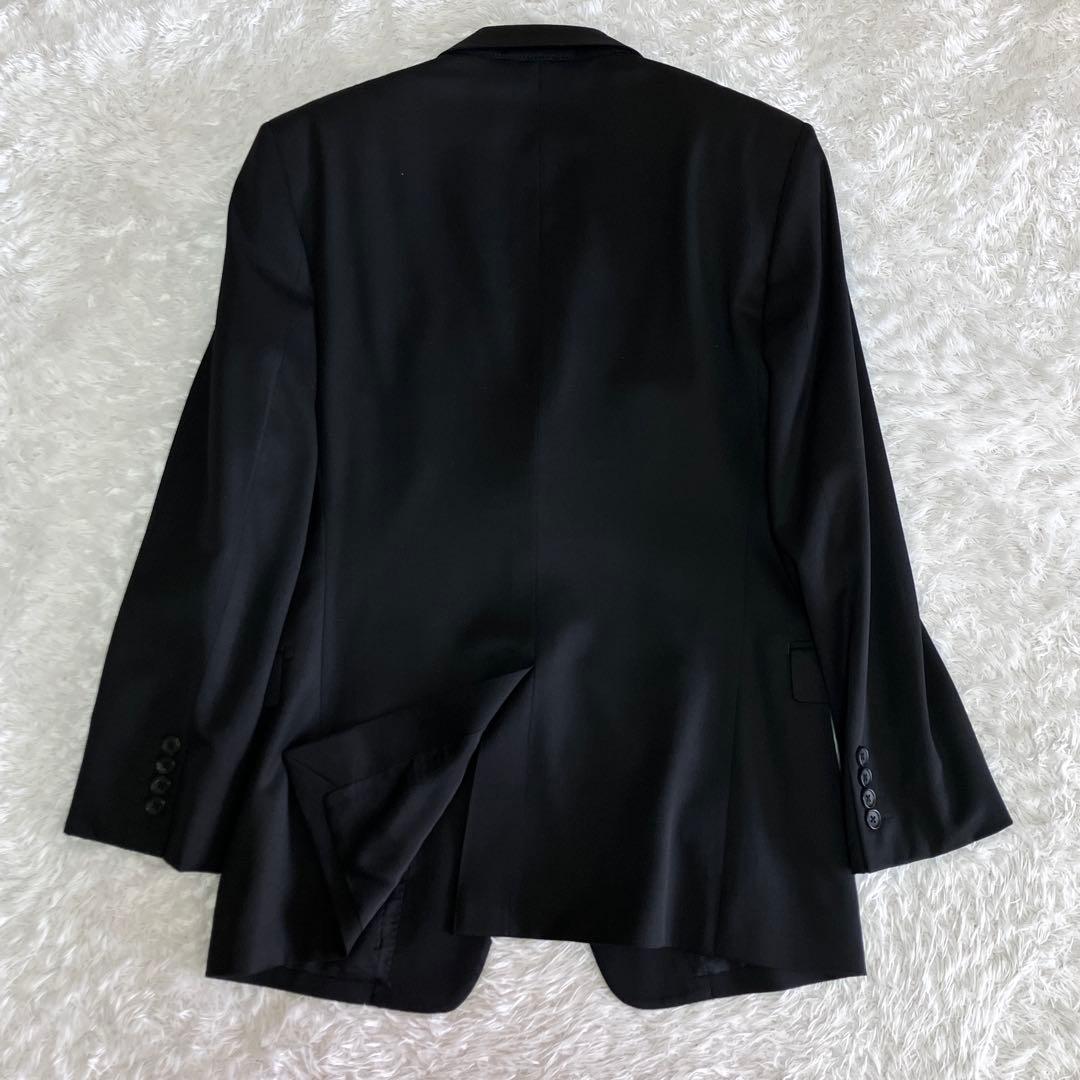 美品 コムサメン 別注 チェルッティ スリーピース セットアップ スーツ 黒