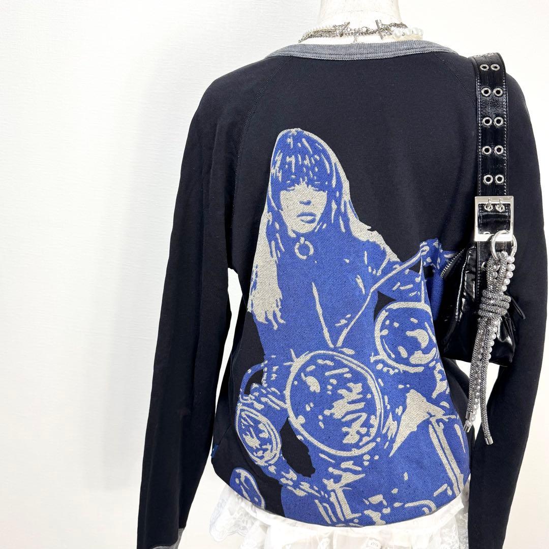 y2k❤️00s HYSTERIC GLAMOUR バイクガール スウェット