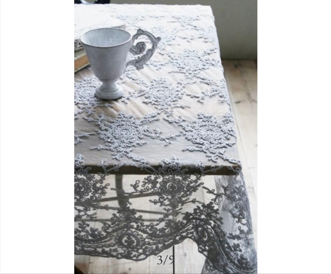 サラグレース　Chez moi テーブルランナー　ホワイト