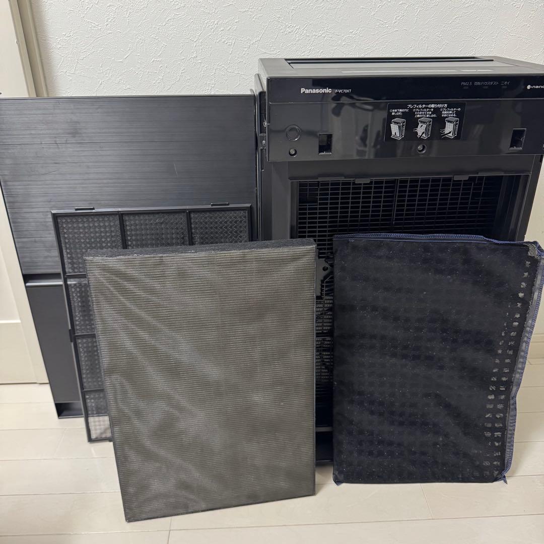 キ*す様 【美品】Panasonic 空気清浄機 F-VC70XT ブラック