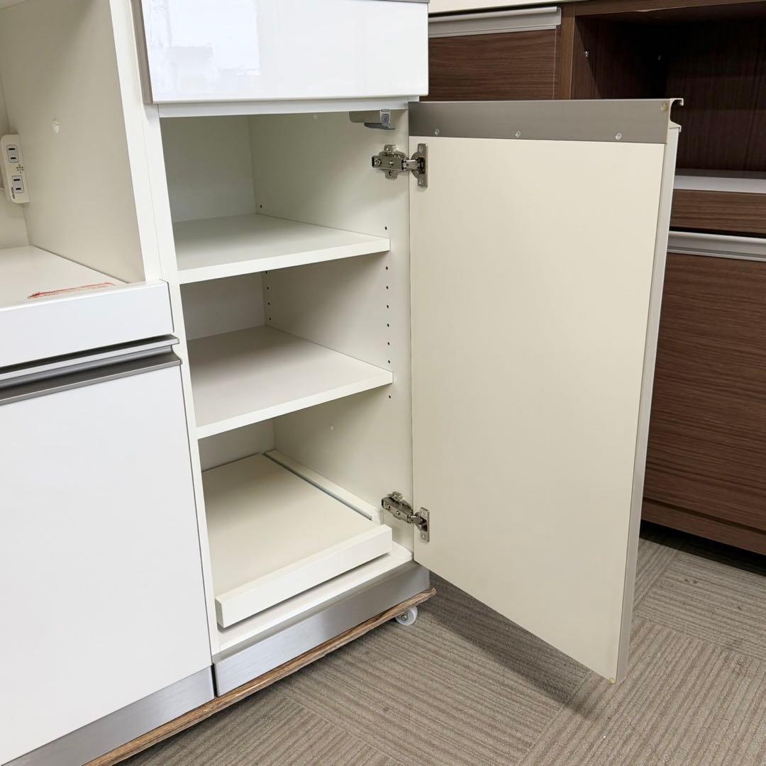 【 超美品‼️】定価22万♪ 綾野製作所 160cm幅キッチンカウンター 食器棚