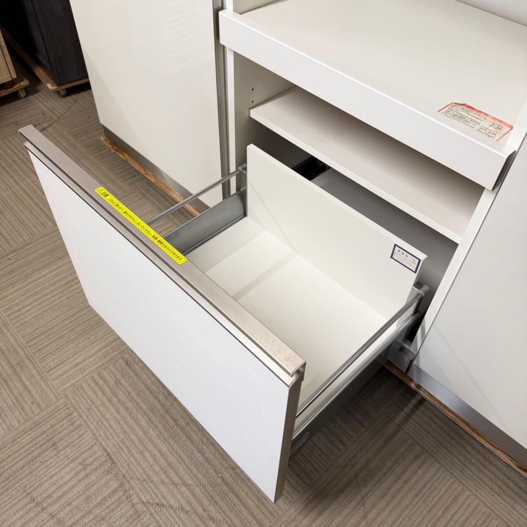 【 超美品‼️】定価22万♪ 綾野製作所 160cm幅キッチンカウンター 食器棚