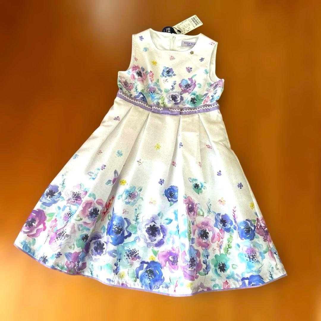 ANNA SUI mini 水彩花柄ワンピース　130