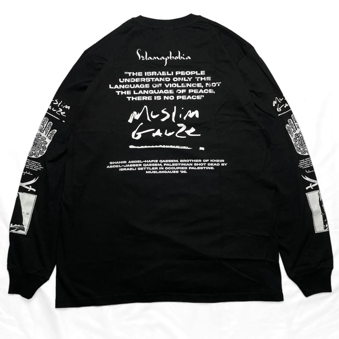 Muslimgauze XLサイズ ムスリムガーゼ 長袖Tシャツ ロンT 黒