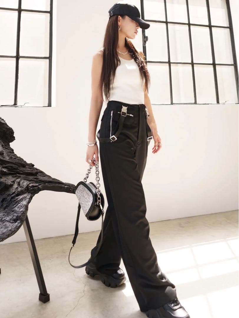 【新品・未開封】MILITARY サスペンダー WIDE パンツ