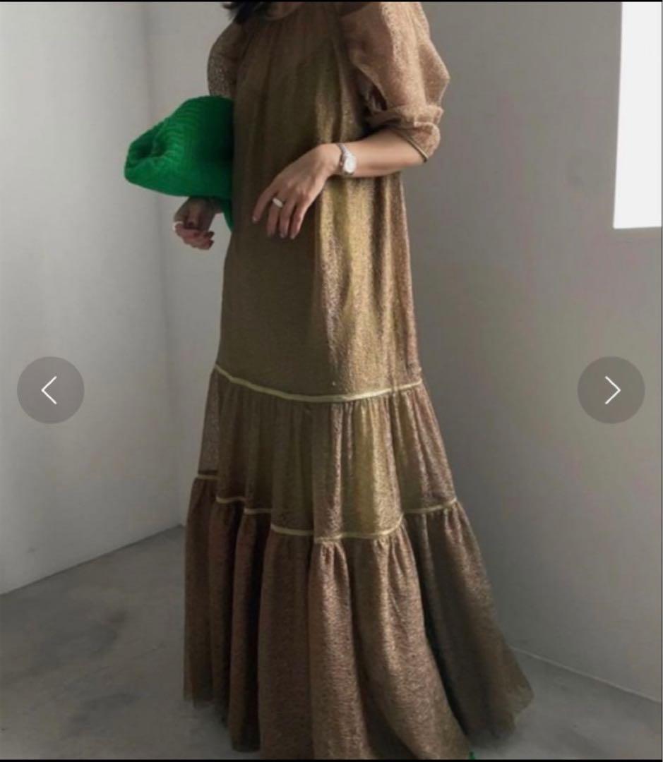 ワンピース Ameri MEDI MELON TULLE LAYERED DRESS S