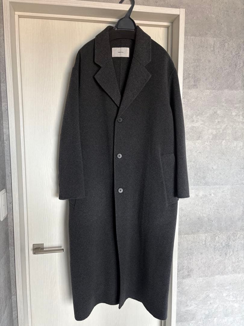 TODAYFUL Wool Over Coat 38 25AW チャコールグレー