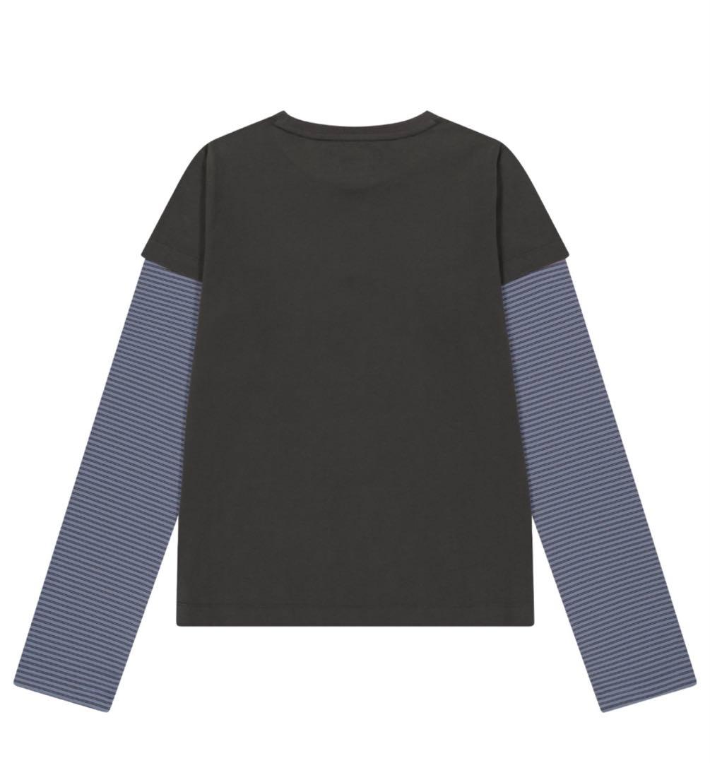 トップス COYSEIOXBLYTHE STRIPE DOUBLE LONG SLEEVE