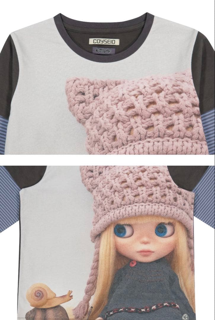 トップス COYSEIOXBLYTHE STRIPE DOUBLE LONG SLEEVE