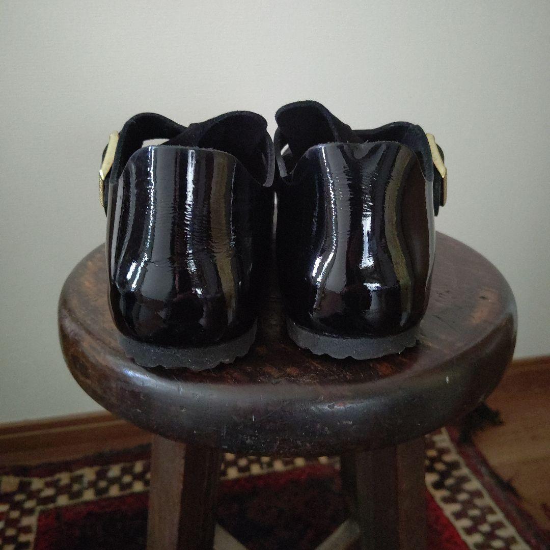 BIRKENSTOCK エナメル レザースエード シューズ 38