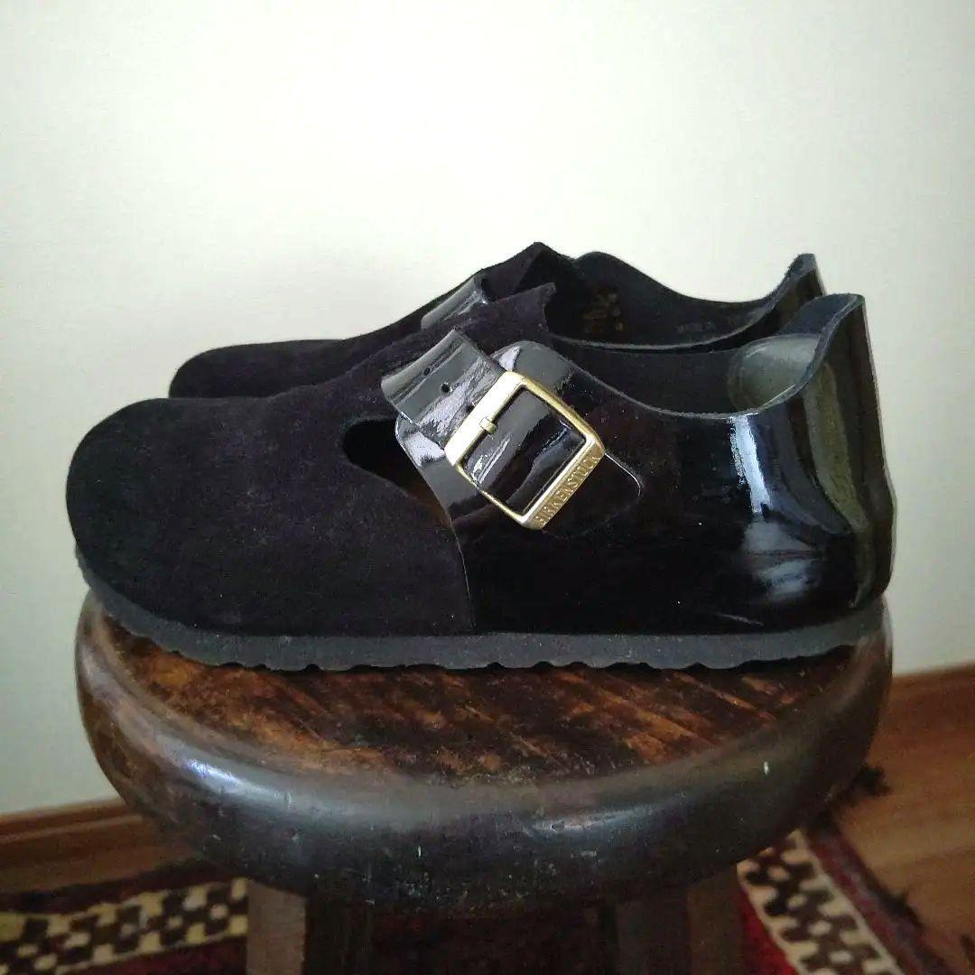 BIRKENSTOCK エナメル レザースエード シューズ 38