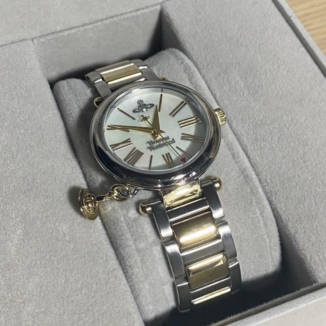 【新品未使用】Vivienne Westwood マザーオーブ クォーツ 腕時計