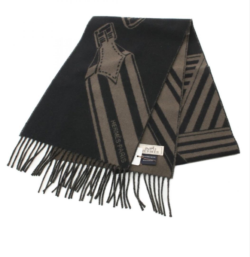 【✨HERMES✨】エルメス　カシミヤマフラー　箱、紙袋付き