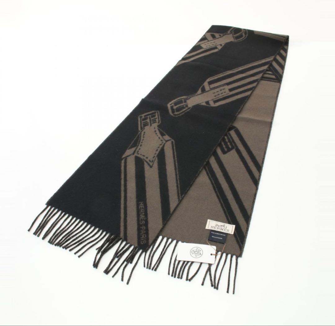 【✨HERMES✨】エルメス　カシミヤマフラー　箱、紙袋付き