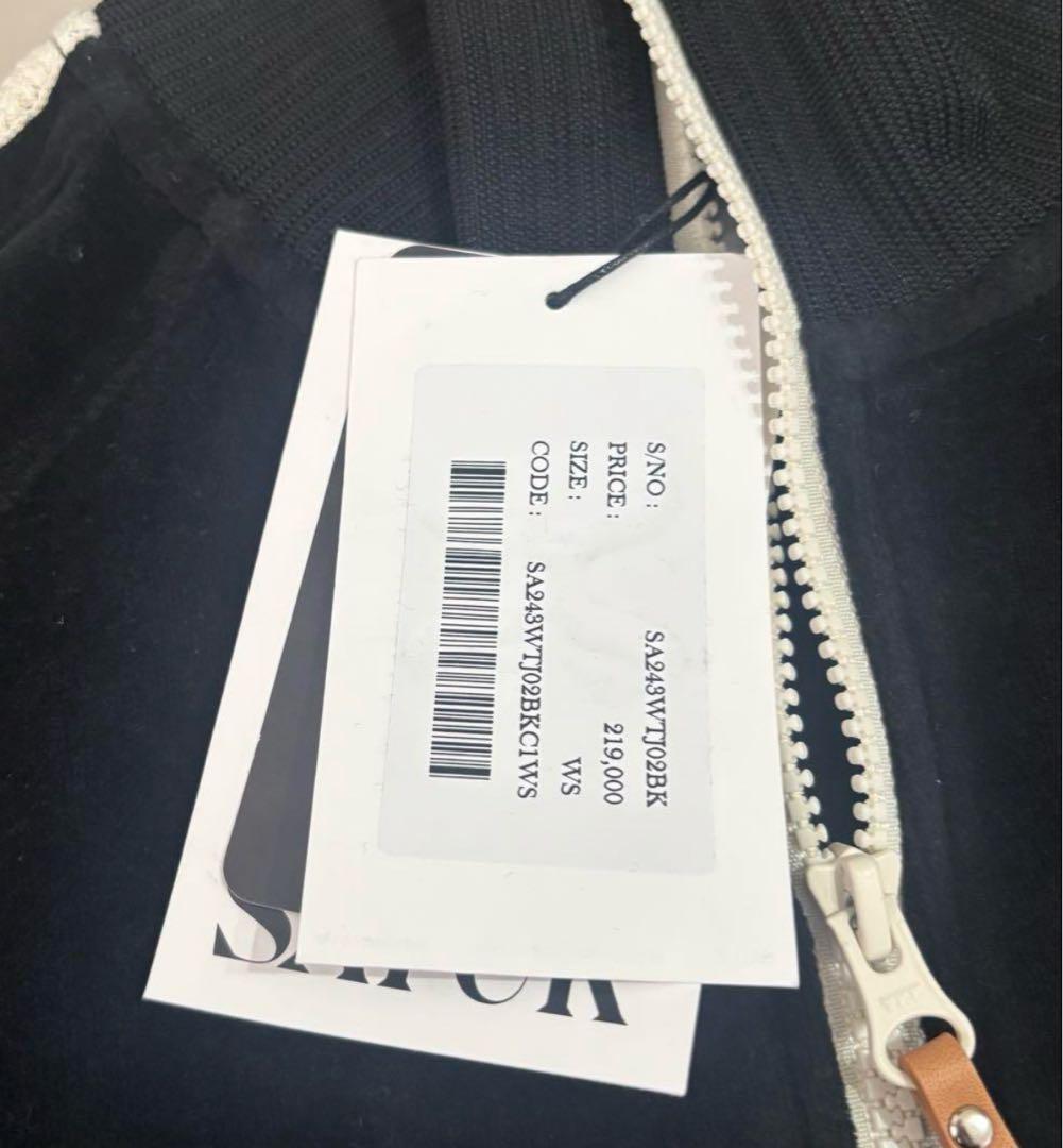 SATUR セター ジップアップジャケット　ブラック