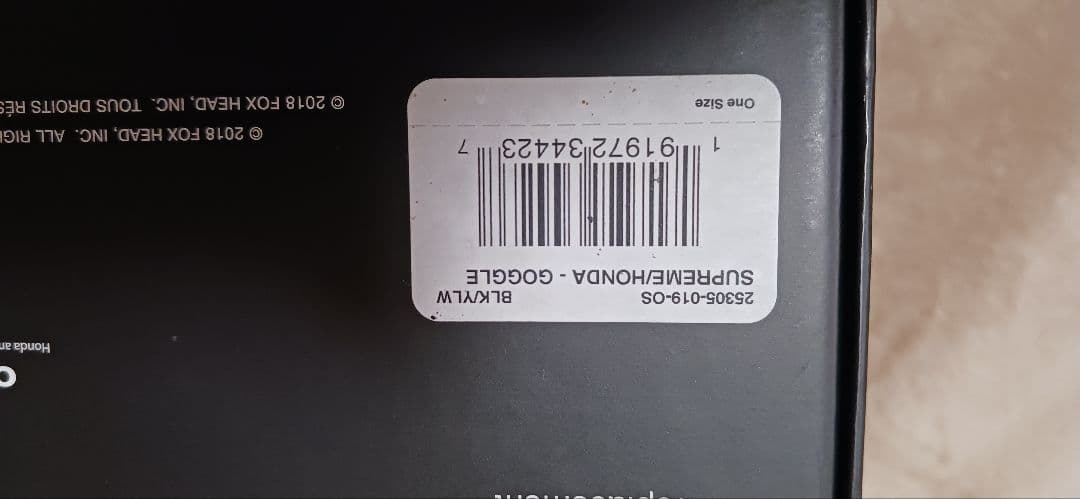 Supreme Honda FoxRacing ゴーグルVue Goggles