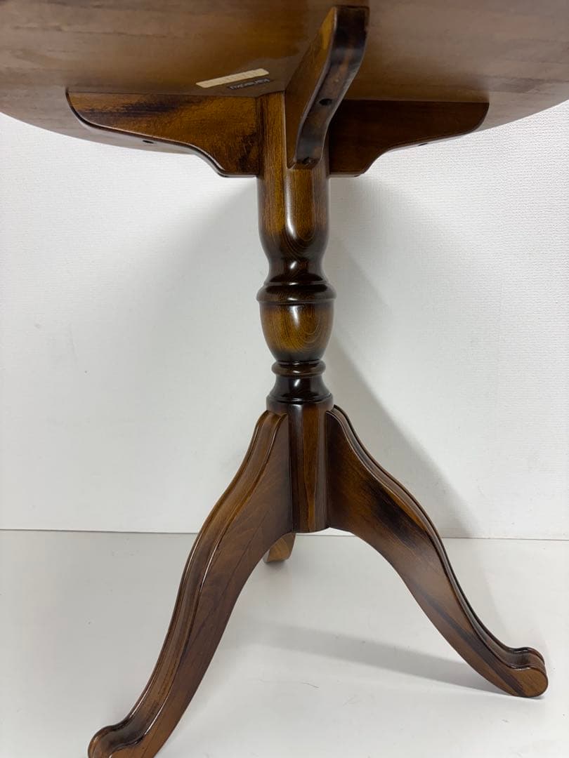 カリモク karimoku コロニアル ウォルナット 丸テーブル サイドテーブル