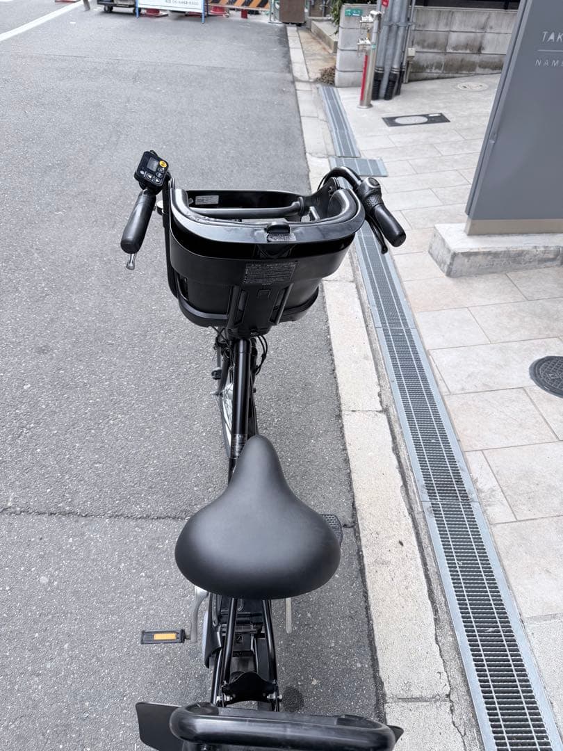 大阪府　子供乗せ　パナソニック　電動アシスト自転車 チャイルドシート付き 黒