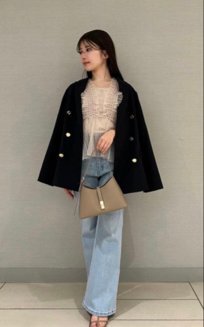 25SS SNIDEL Sustainableイレギュラー 金ボタン ジャケット