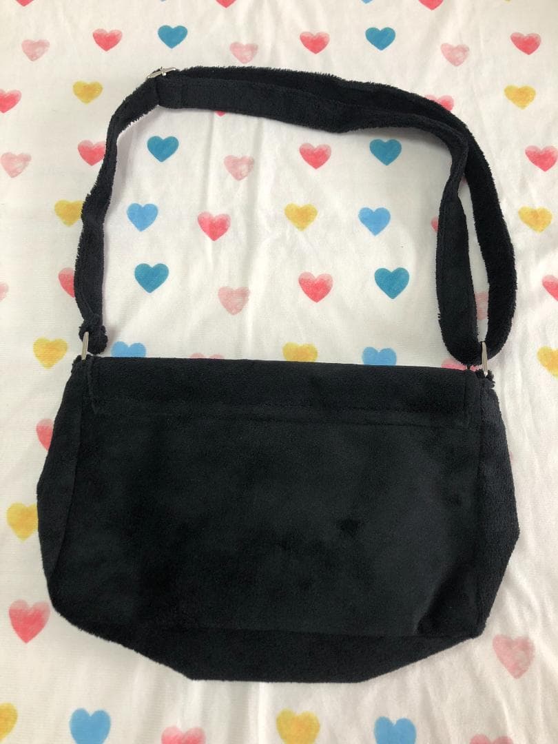 ほぼ未使用　｛黒+白｝ ノベルティ ショルダーバッグ