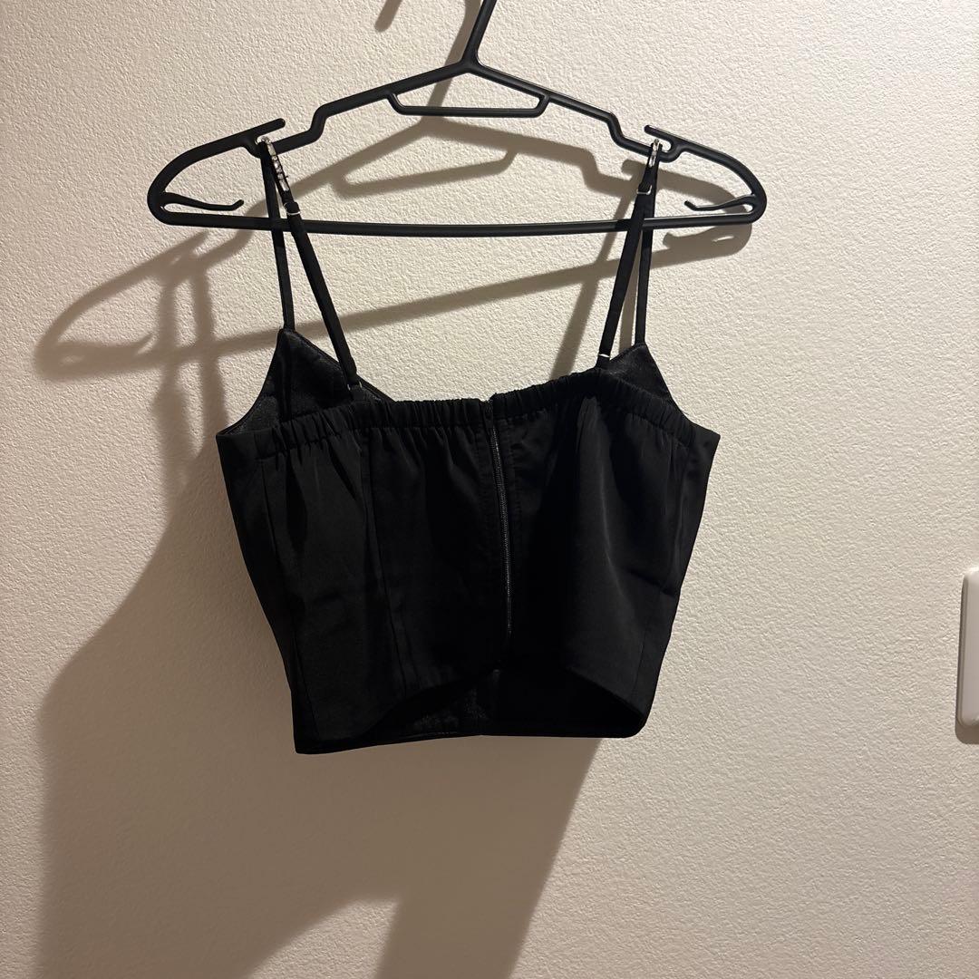 Glossy ブラックナイトドレス セットアップドレス フレアスカート