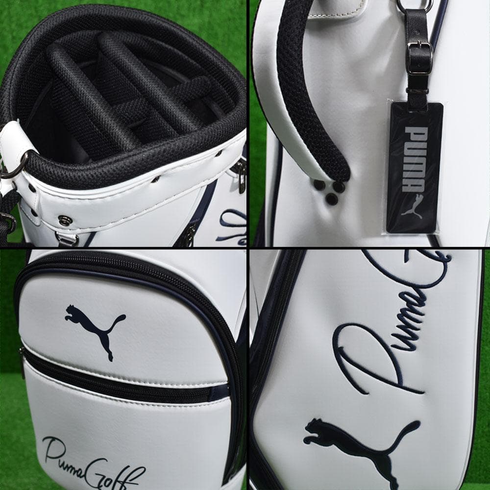 PUMA/プーマ ゴルフ キャディバッグ９型【ホワイト/ネイビー】新品！