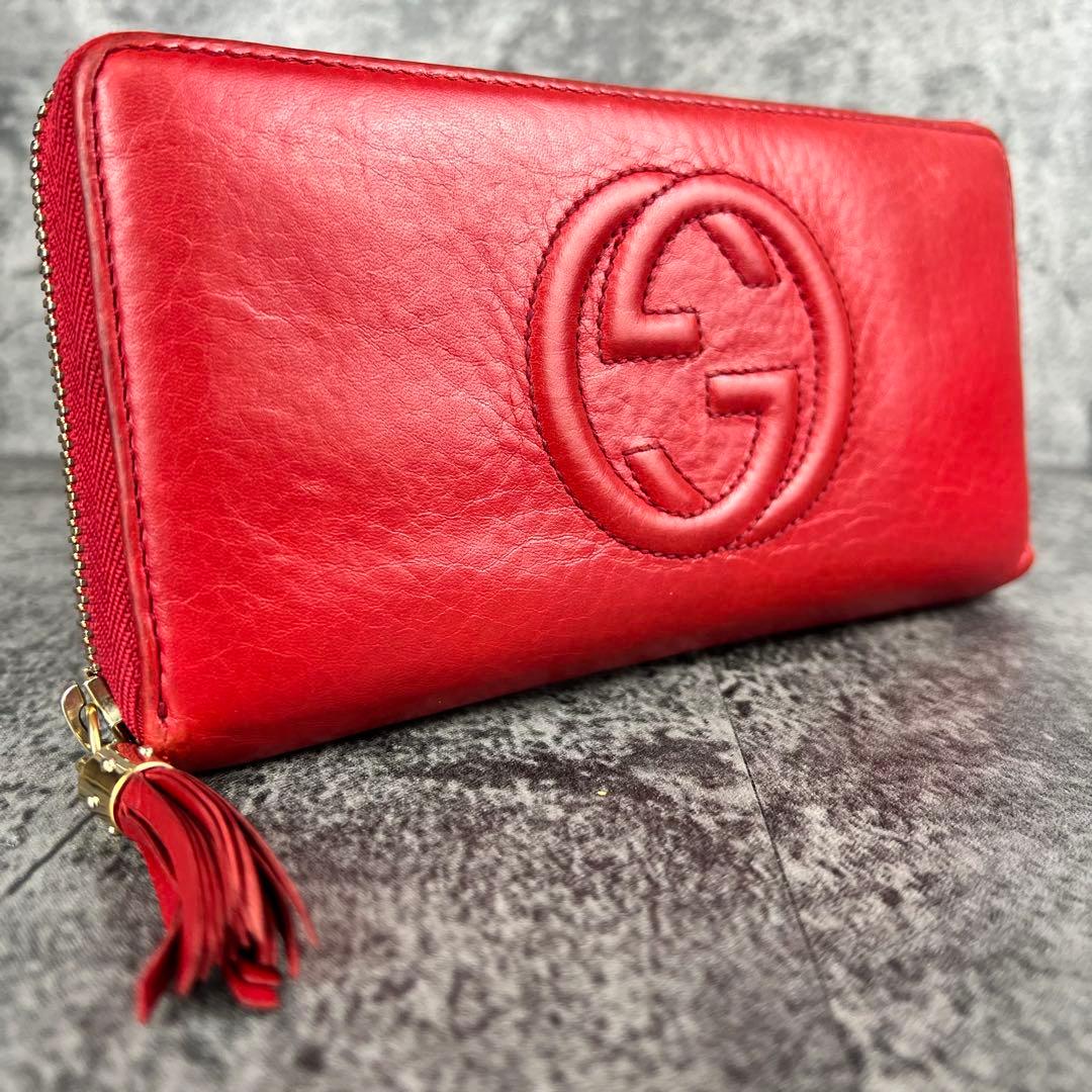 GUCCI インターロッキングG タッセル　長財布