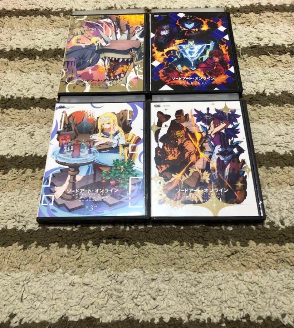 ソードアート・オンライン アリシゼーション 1期全巻 2期 1巻〜4巻 DVD
