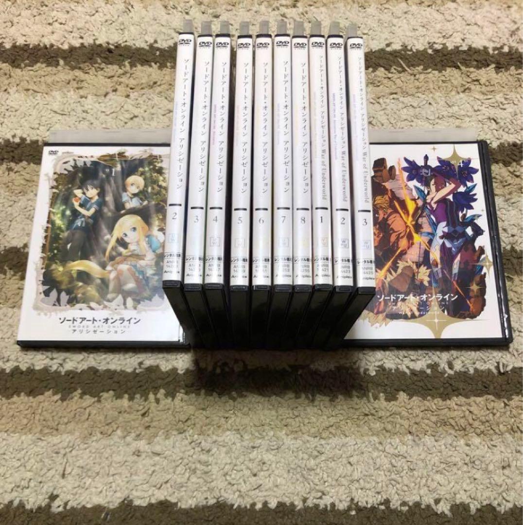 ソードアート・オンライン アリシゼーション 1期全巻 2期 1巻〜4巻 DVD