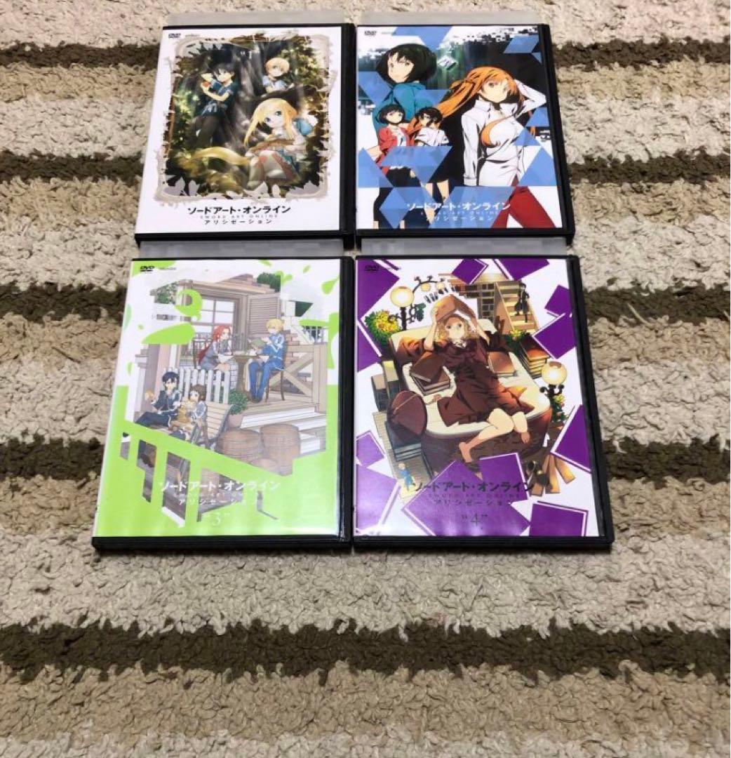 ソードアート・オンライン アリシゼーション 1期全巻 2期 1巻〜4巻 DVD