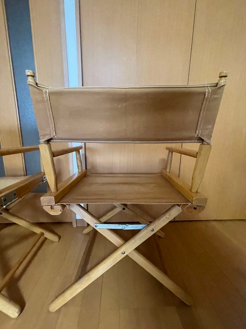 ビンテージディレクターズチェア　レア　ペア　キャンプチェア　アウトドアチェア