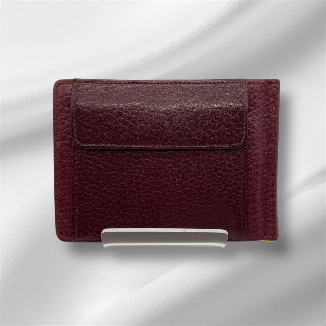 【美品】 Cartier カルティエ マネークリップ付き 折り財布