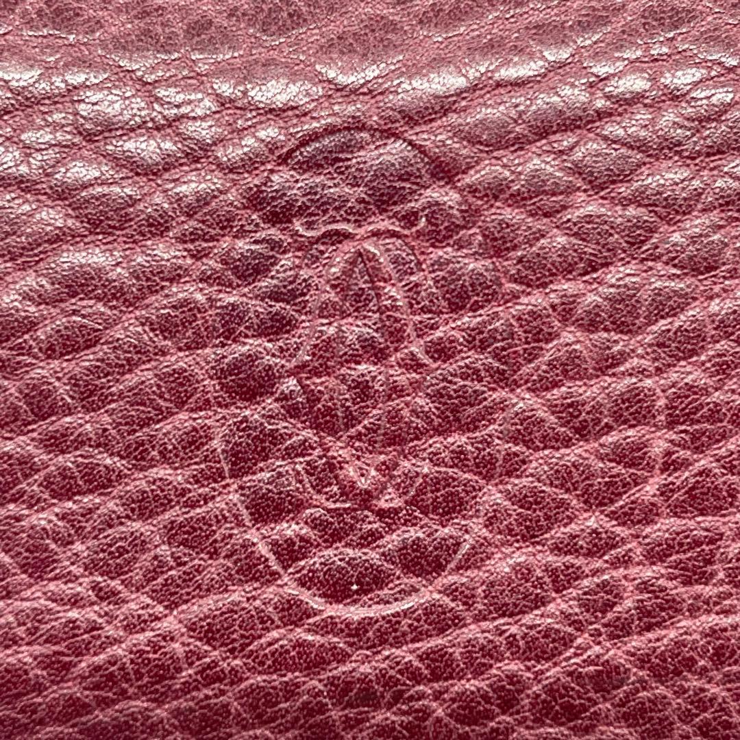 【美品】 Cartier カルティエ マネークリップ付き 折り財布