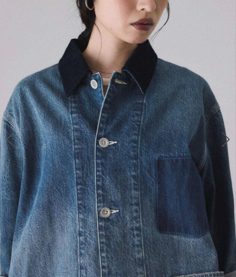 ADAM ET ROPE' FEMME デニム＆カツラギカバーオール