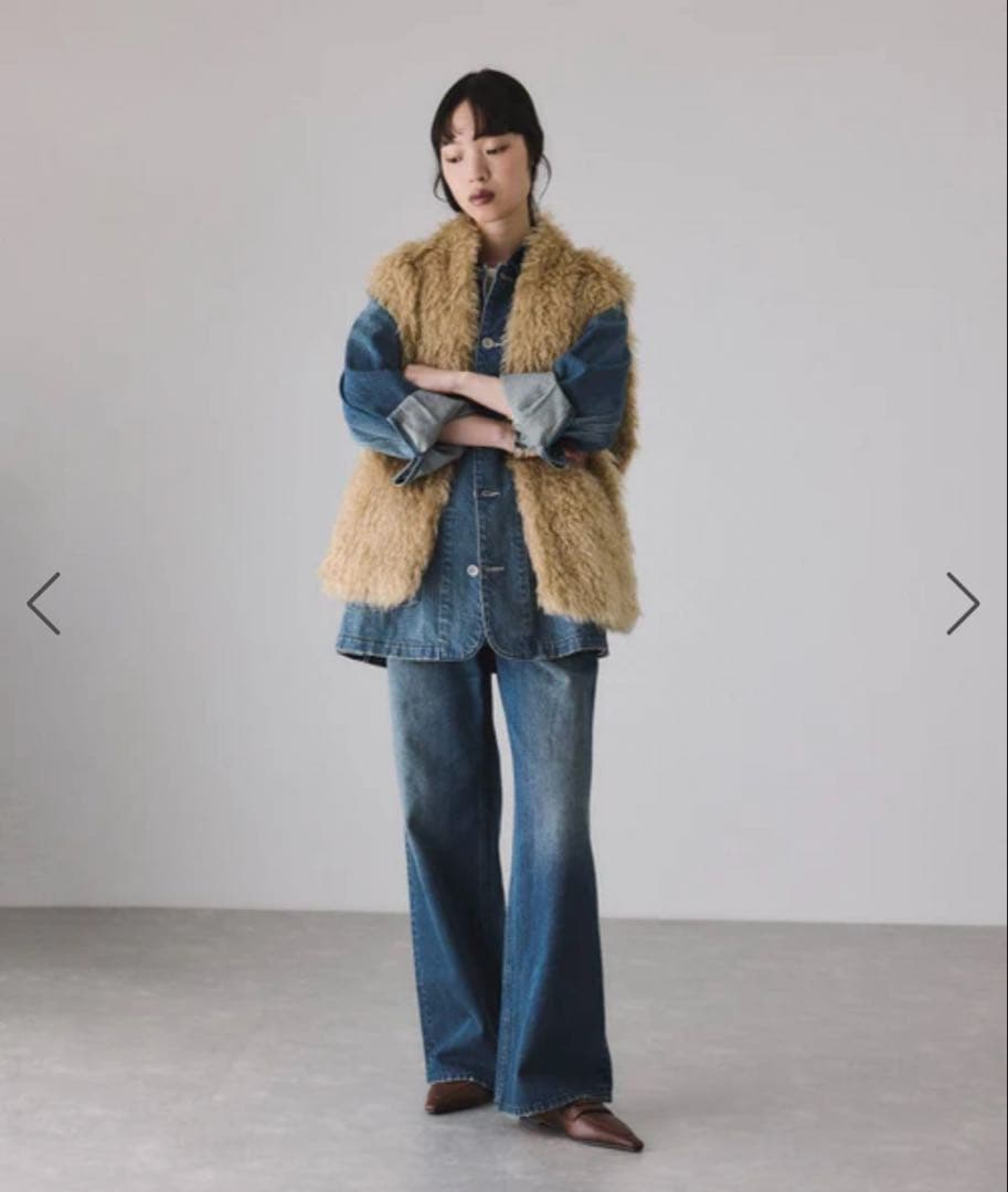 ADAM ET ROPE' FEMME デニム＆カツラギカバーオール