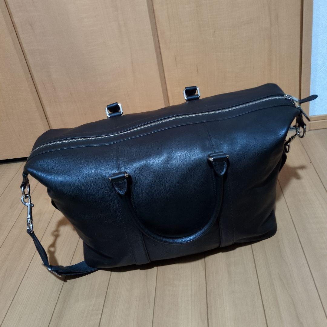 COACHコーチ　黒レザー ボストンバッグ