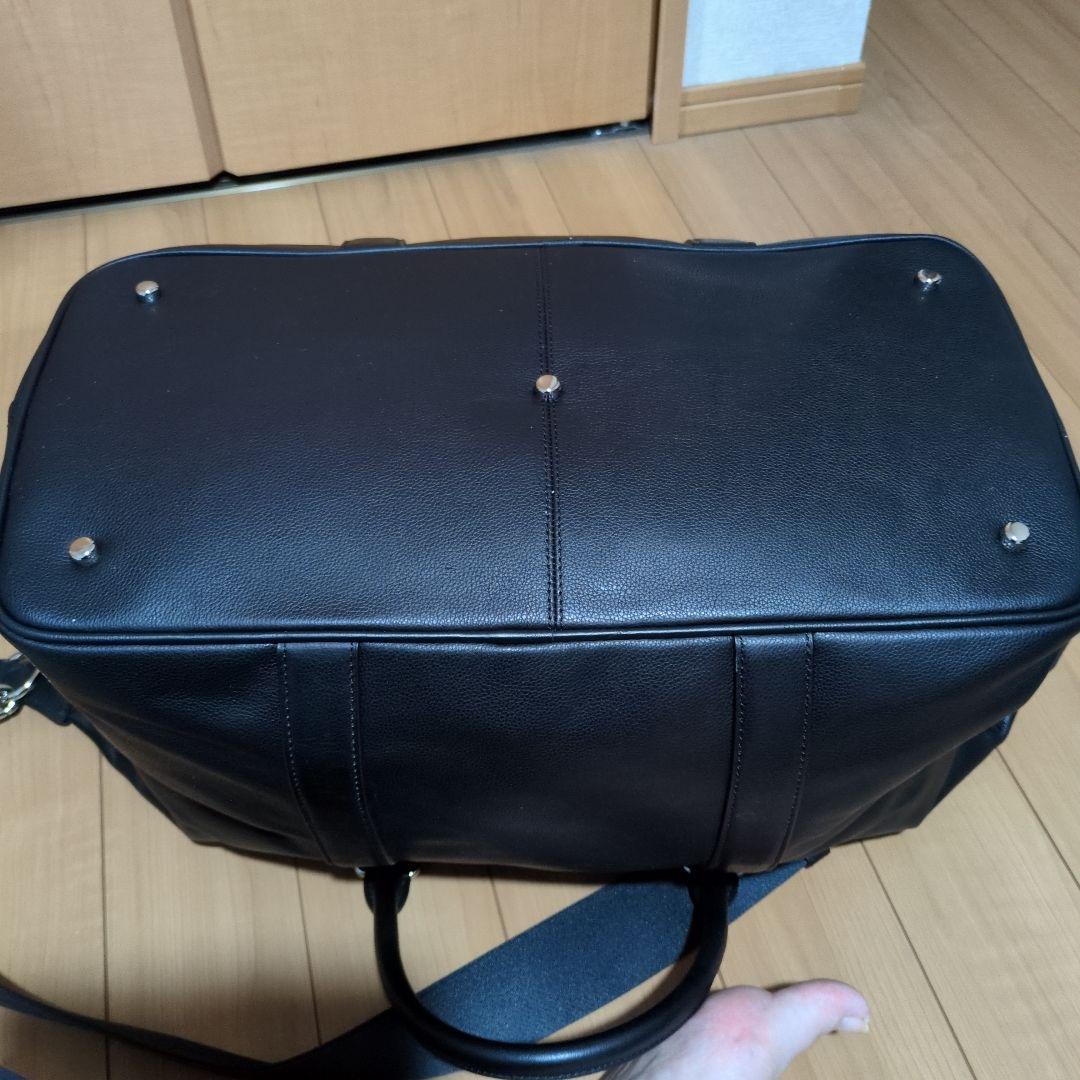 COACHコーチ　黒レザー ボストンバッグ