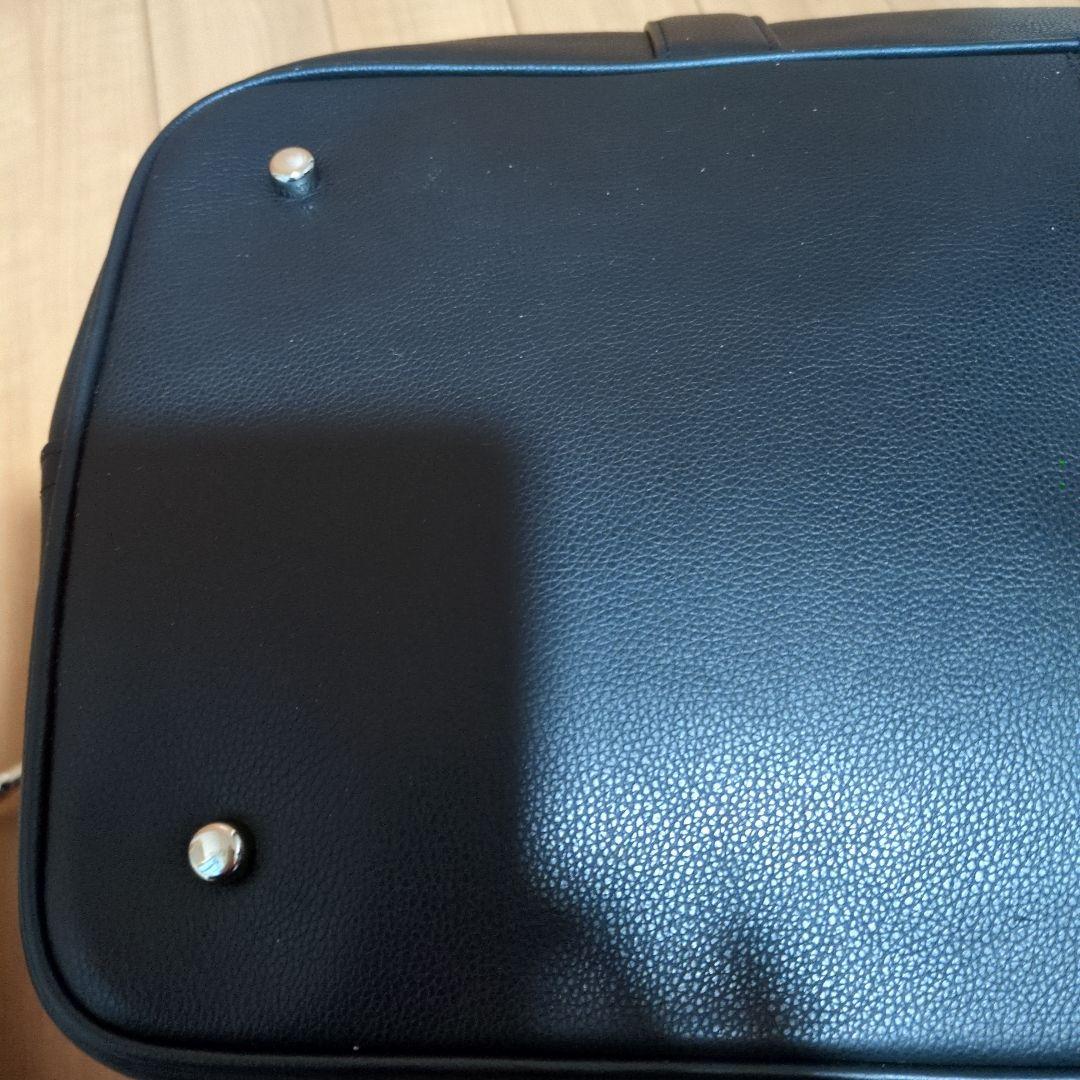 COACHコーチ　黒レザー ボストンバッグ