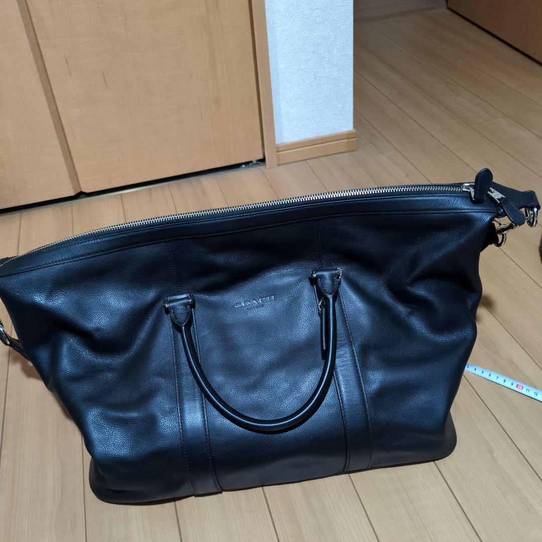 COACHコーチ　黒レザー ボストンバッグ