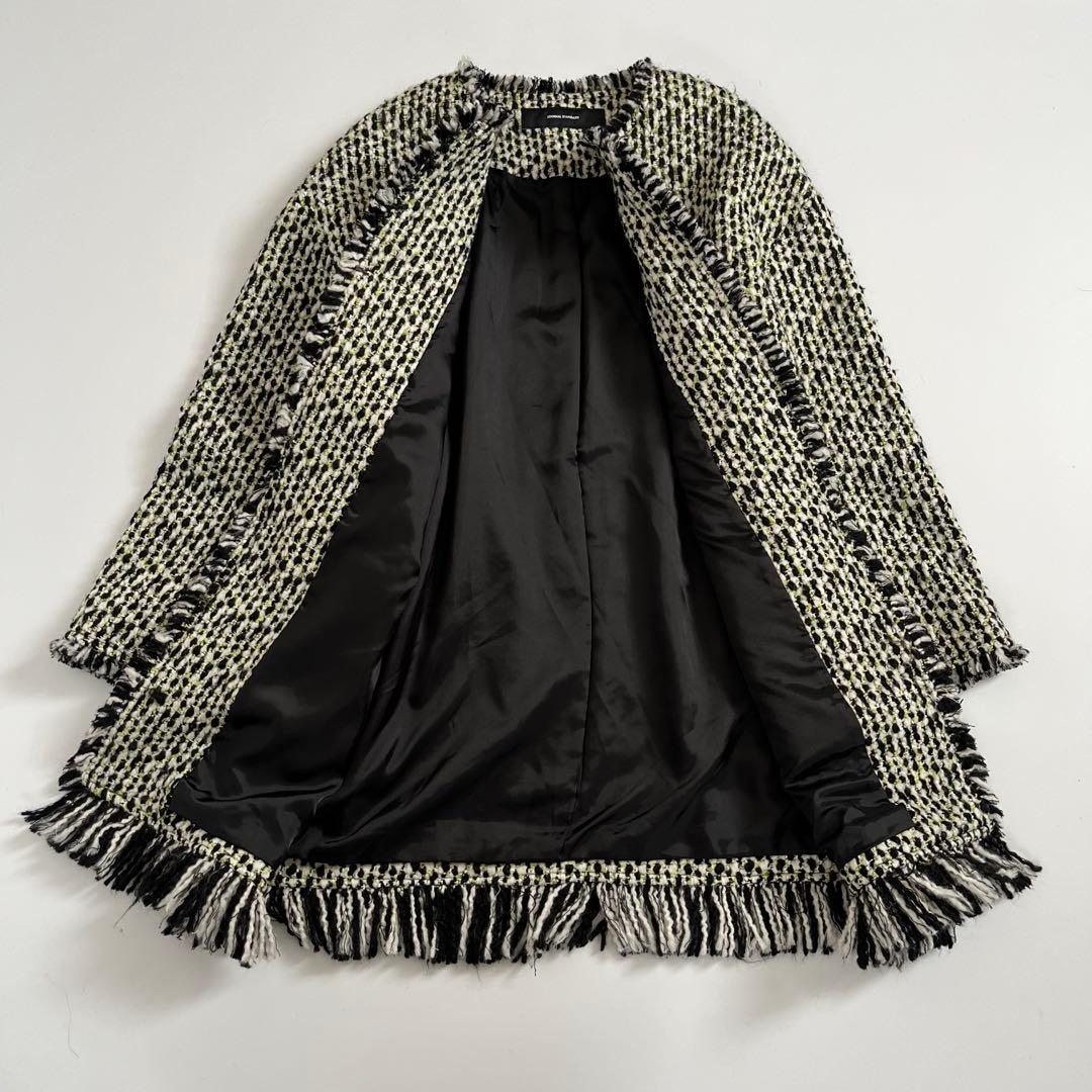 美品✨JOURNAL STANDARD ツイード フリンジ ノーカラージャケット