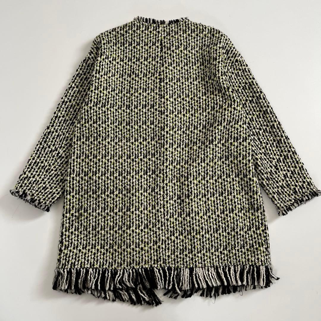 美品✨JOURNAL STANDARD ツイード フリンジ ノーカラージャケット